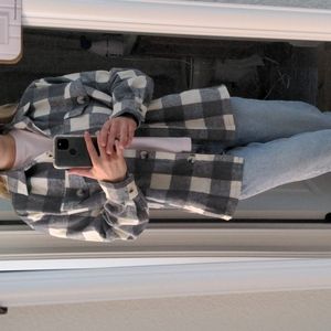 Kendall and Kylie Shacket sweater jacket